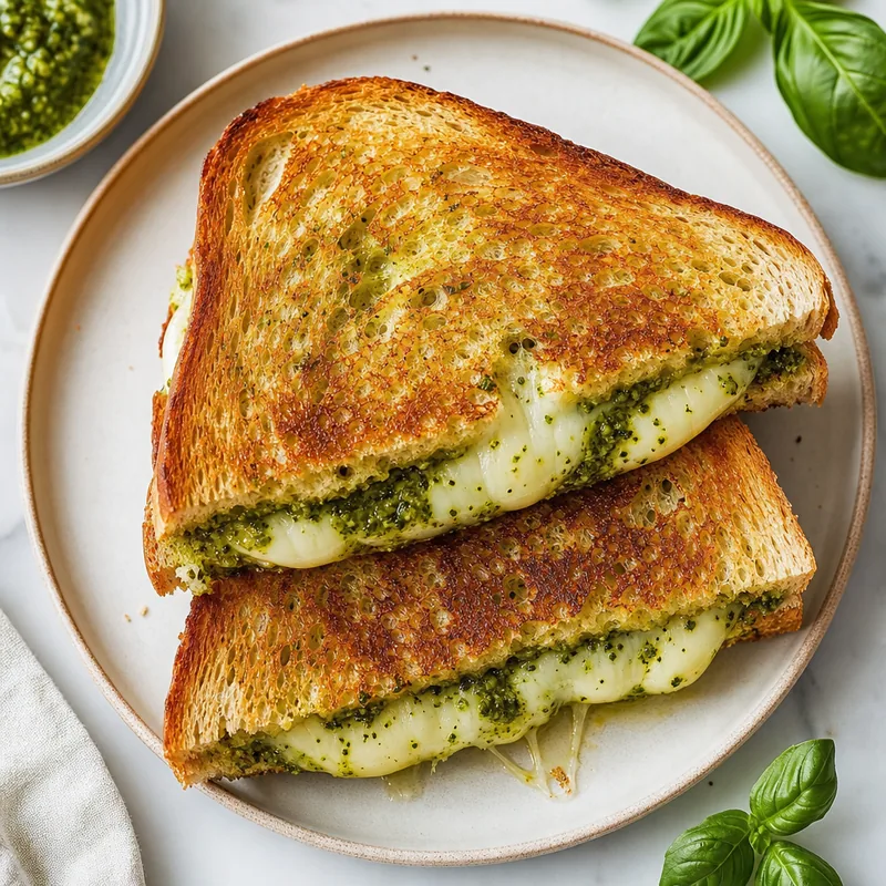 Grilled Cheese with Pesto Mayo