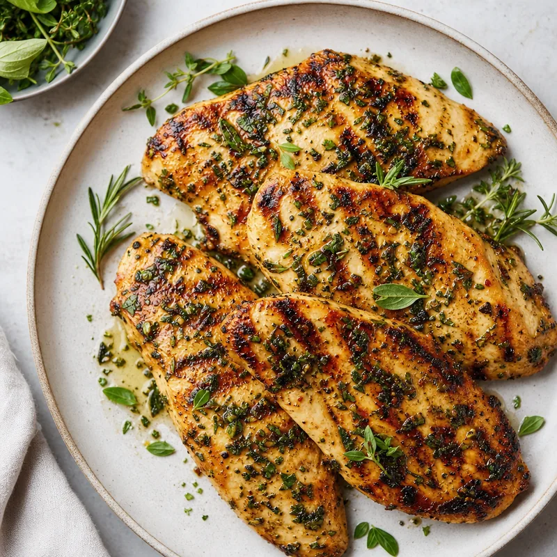 Grilled Chicken Breast with Herb Marinade