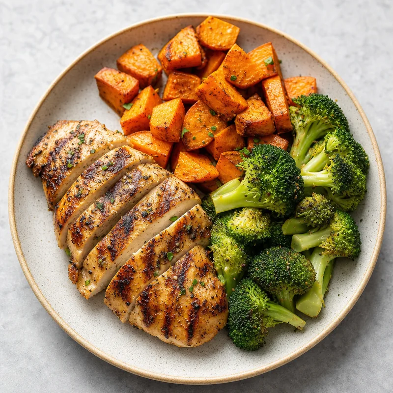 Grilled Chicken Breast with Sweet Potato