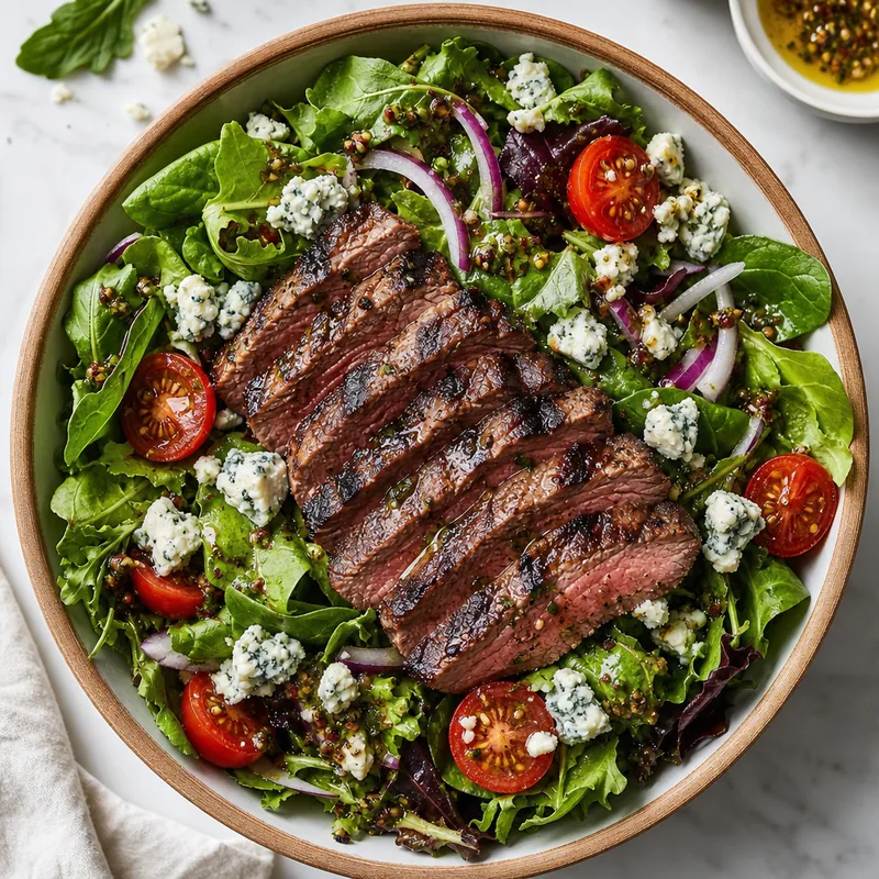 Grilled Steak Salad with Blue Cheese