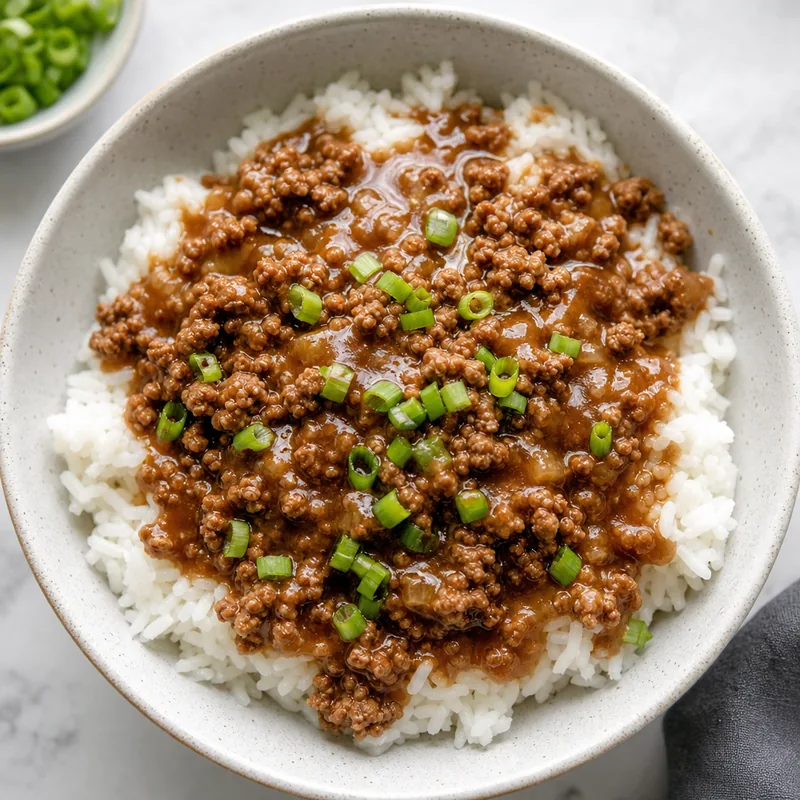 Ground Beef Rice Bowls