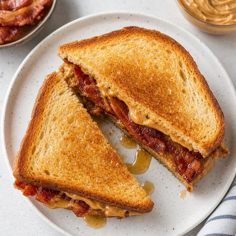 Grown-Up Peanut Butter Bacon Sandwich