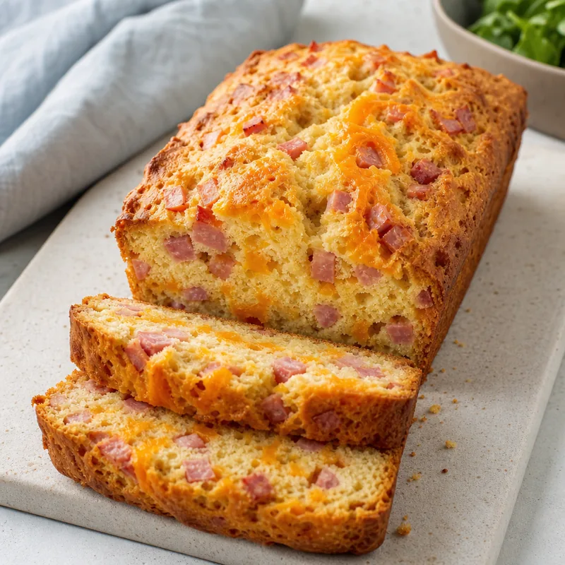 Ham and Cheddar Breakfast Bread