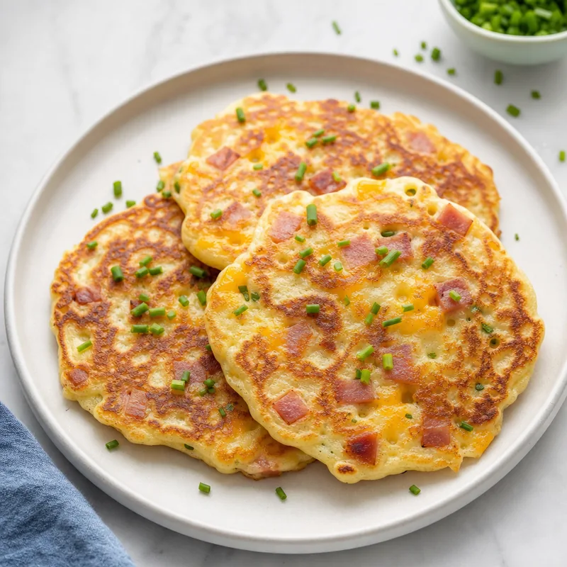Ham and Cheese Pancakes