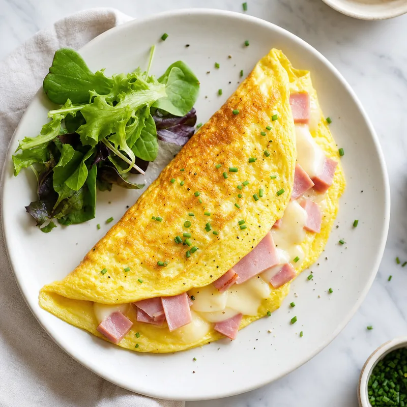 Ham and Swiss Omelet
