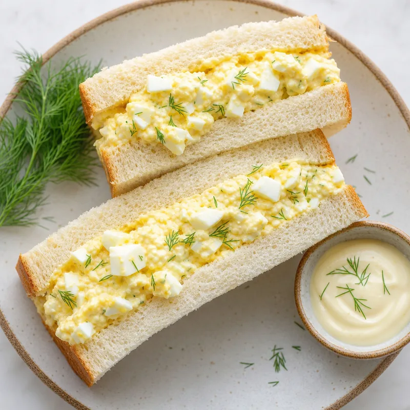 Hard Boiled Egg Salad Sandwich