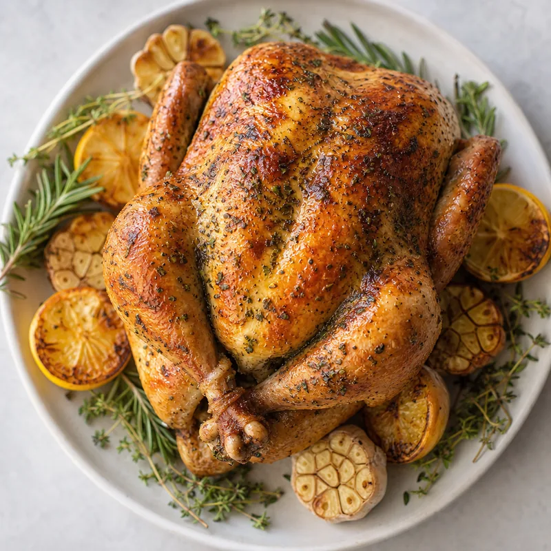 Herb Butter Roast Chicken