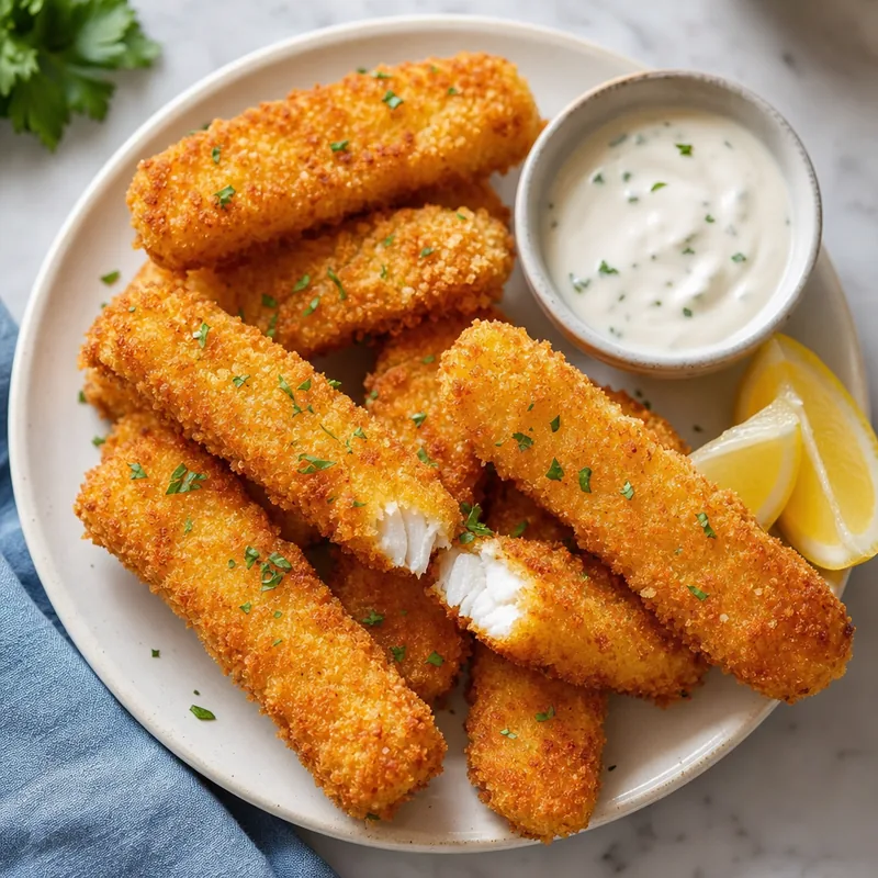 Homemade Crispy Fish Sticks