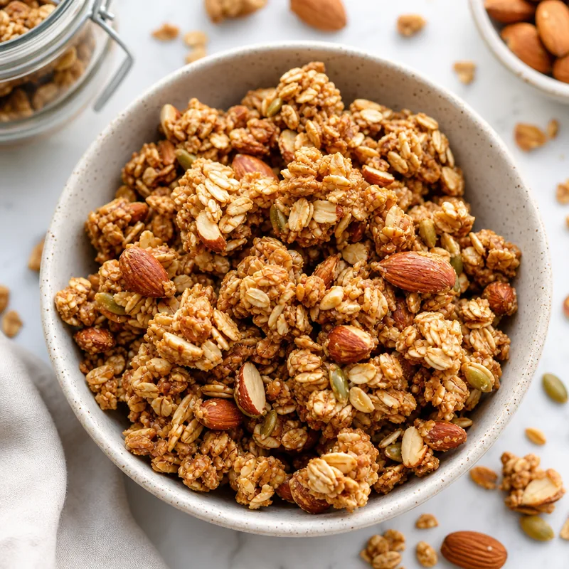 Honey Almond Granola Clusters