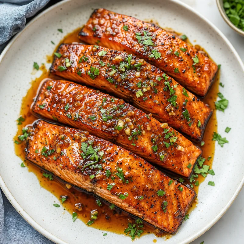 Honey Garlic Glazed Salmon