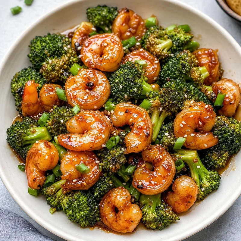 Honey Garlic Shrimp and Broccoli