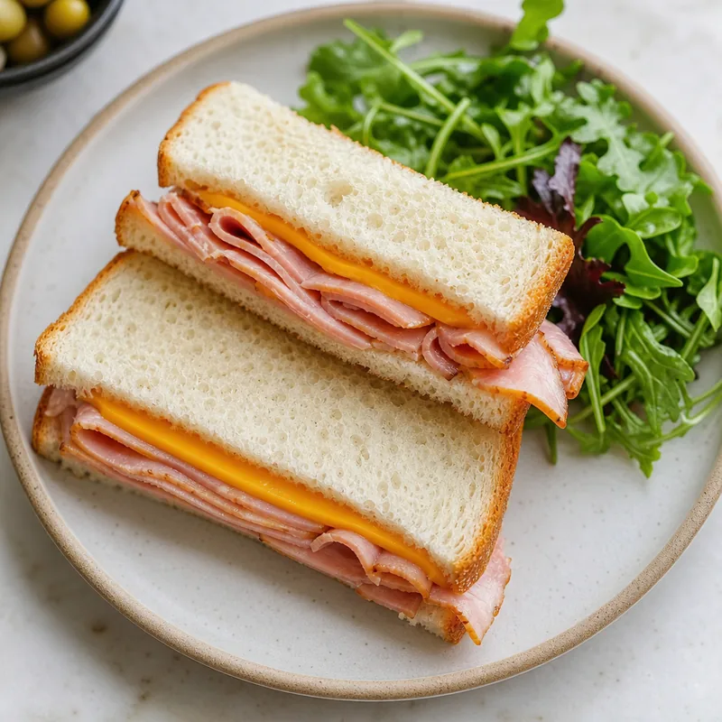 Honey Ham and Cheddar Sandwich