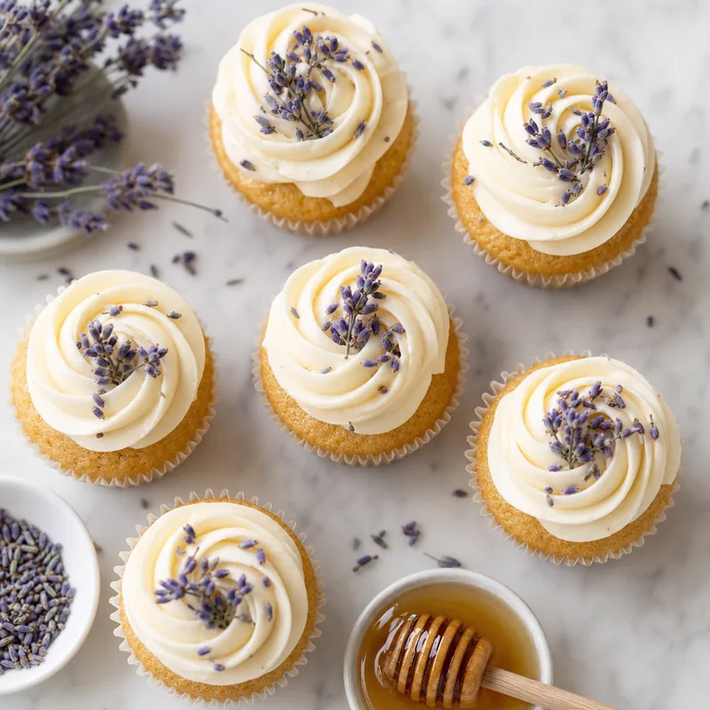 Honey Lavender Cupcakes