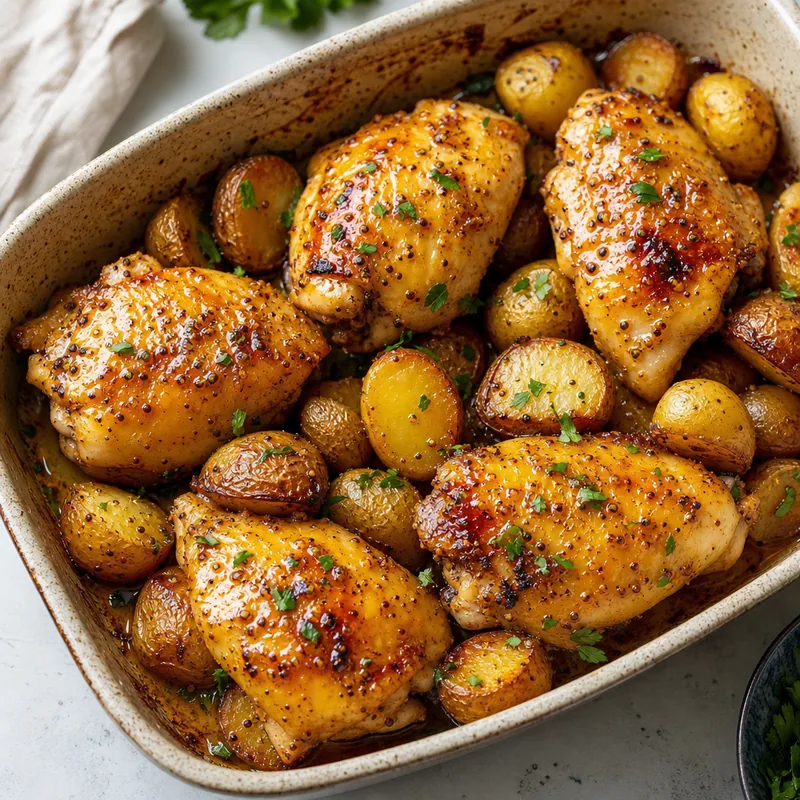Honey Mustard Chicken and Potatoes