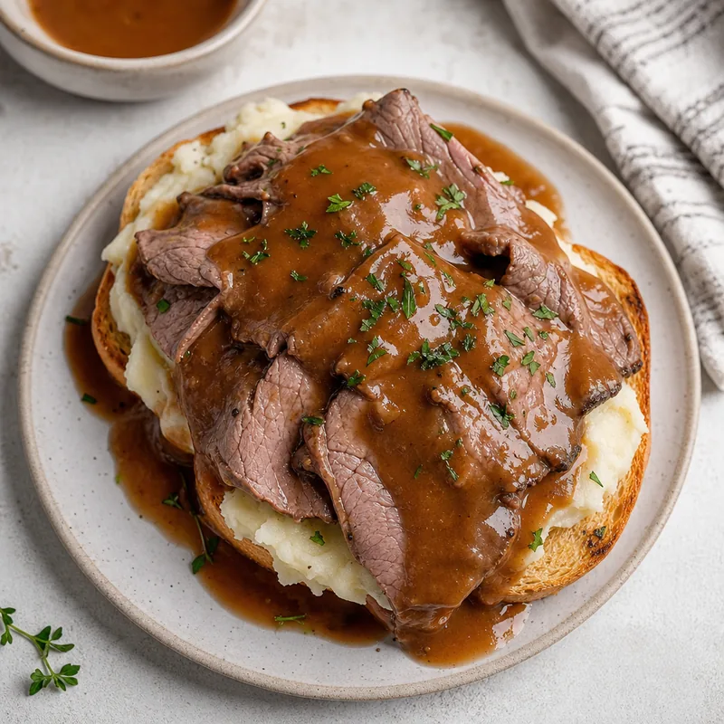 Hot Roast Beef Sandwiches