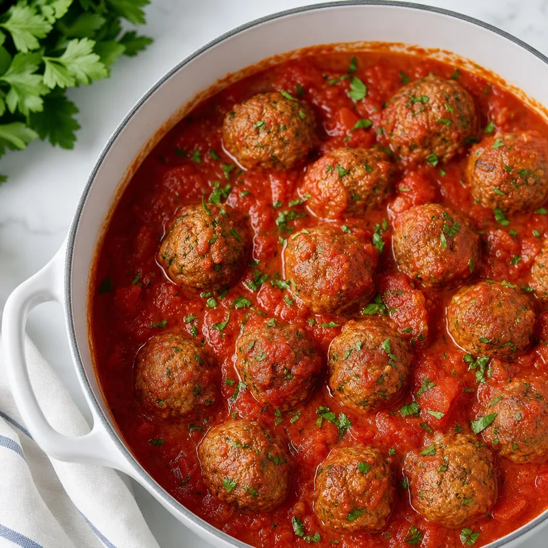Italian Meatballs with Tomato Sauce