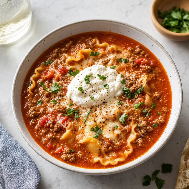Lasagna Soup