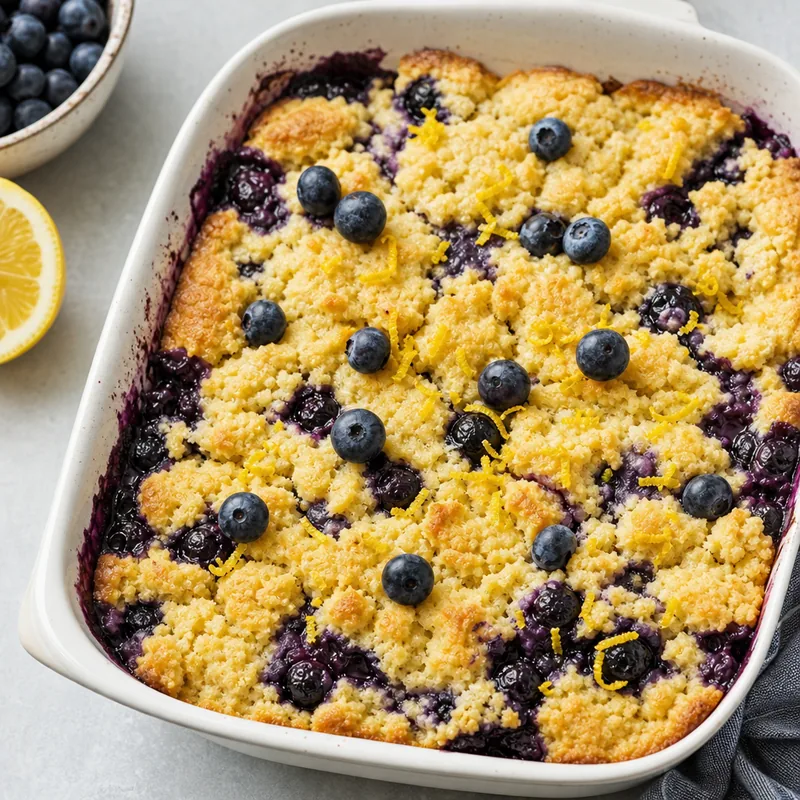 Lemon Blueberry Dump Cake