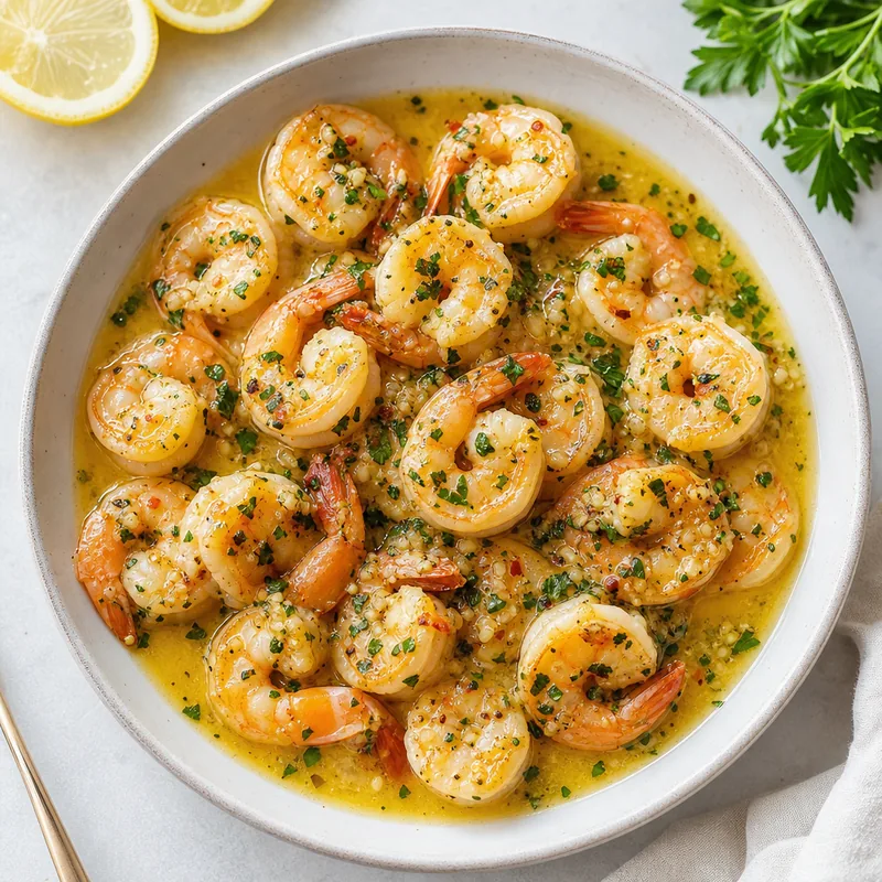 Lemon Garlic Shrimp Scampi