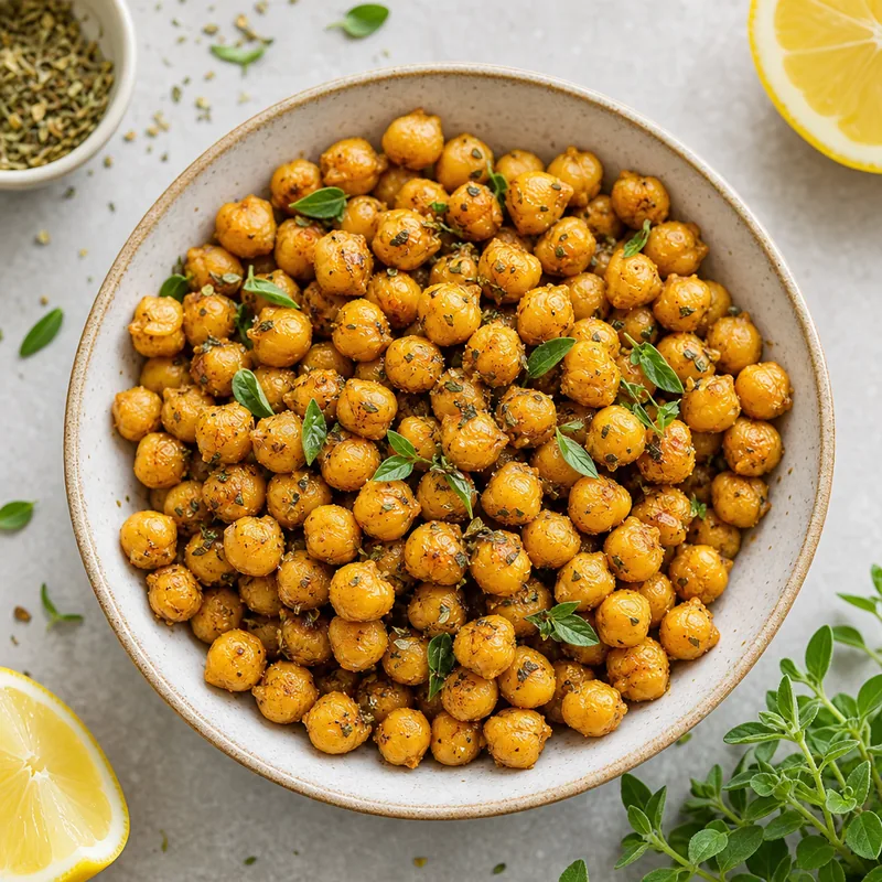 Lemon Oregano Chickpea Crisps
