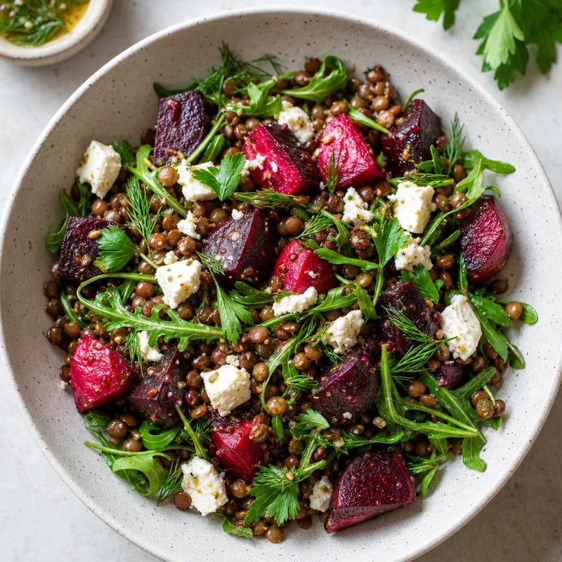 Lentil and Roasted Beet Salad