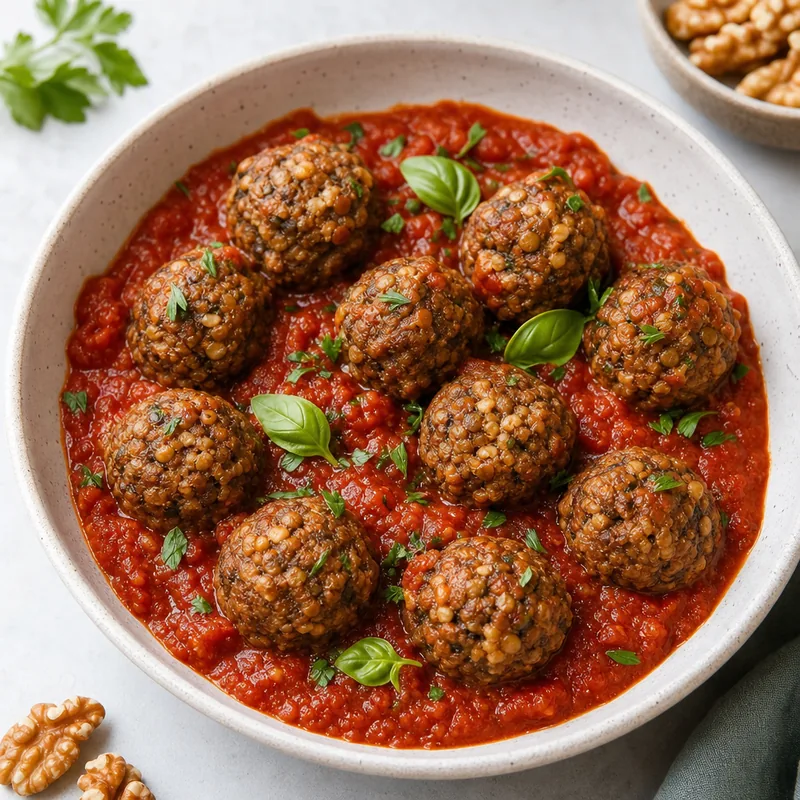 Lentil & Walnut Meatballs