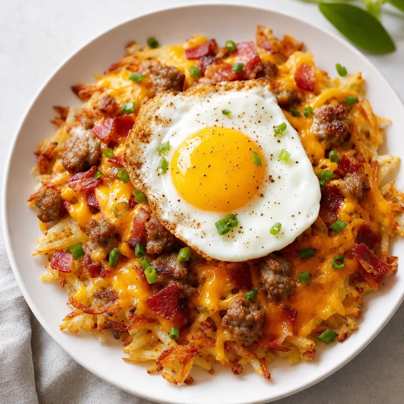 Loaded Breakfast Hash Browns