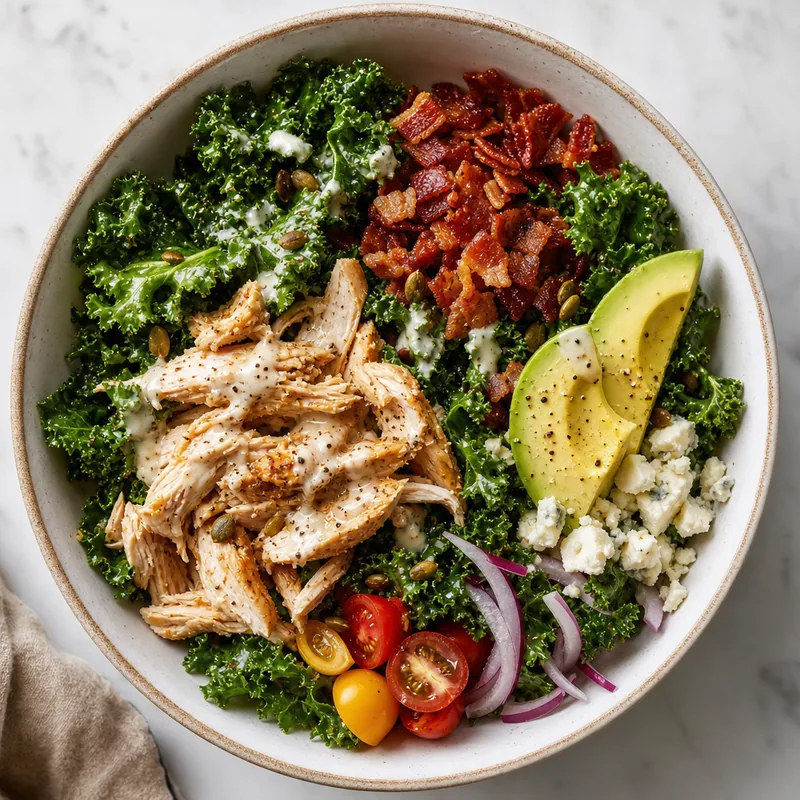 Loaded Chicken and Kale Salad