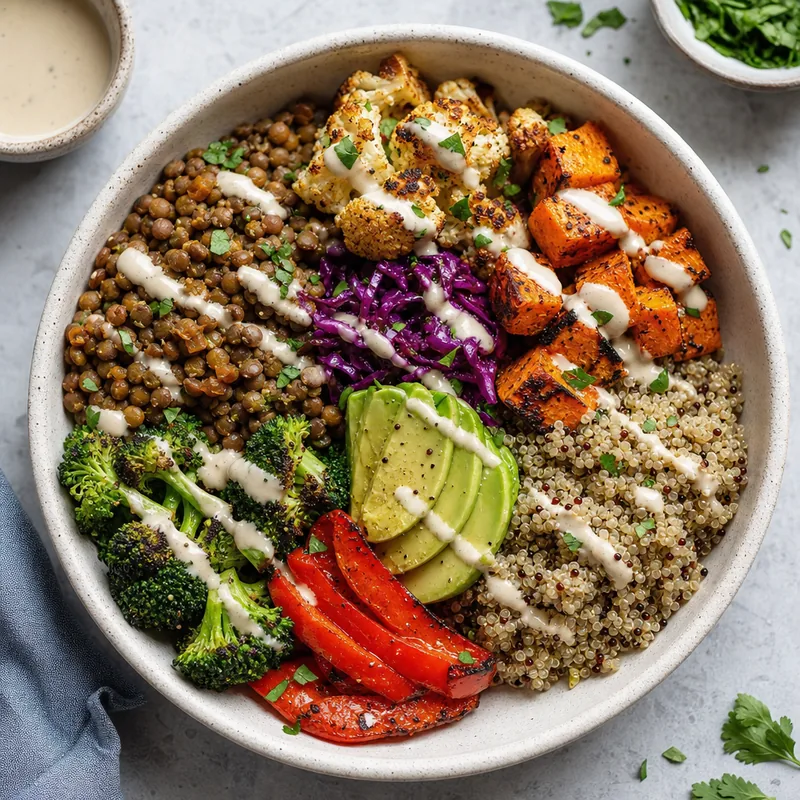 Loaded Lentil Power Bowl