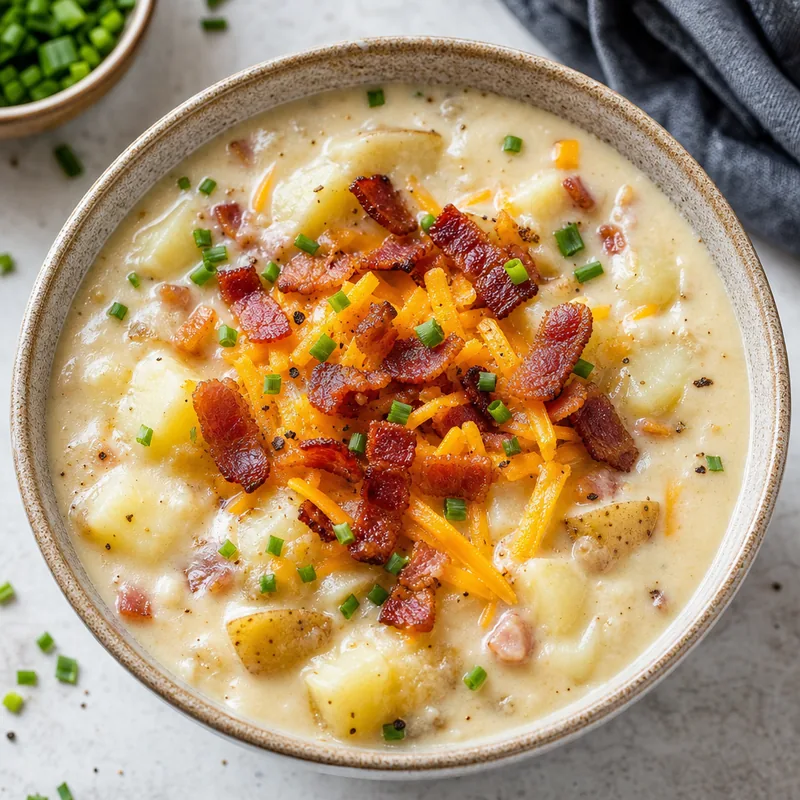 Loaded Potato Soup with Bacon