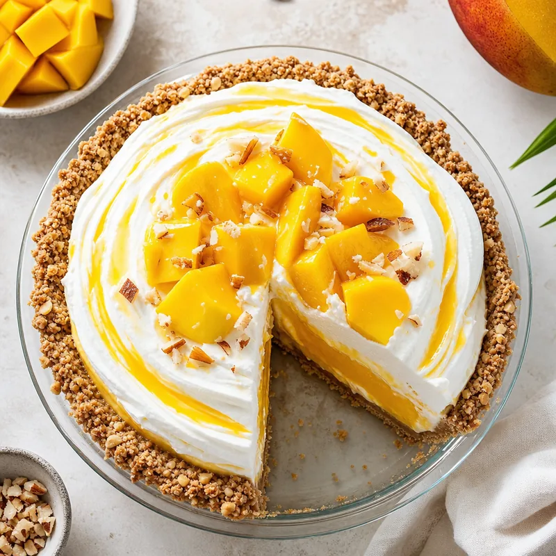 Mango Sorbet Pie