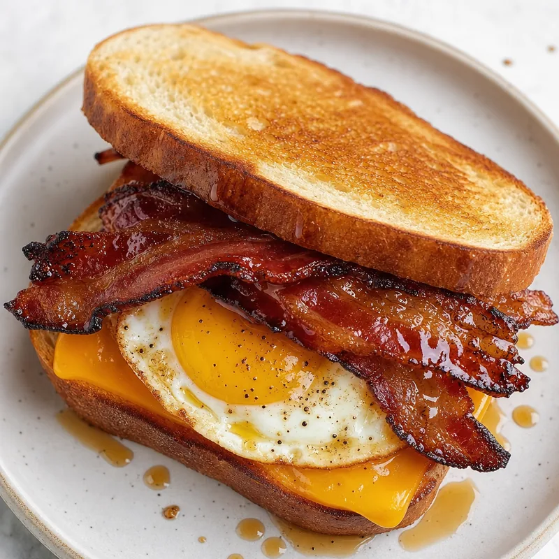 Maple Bacon and Egg Sandwich