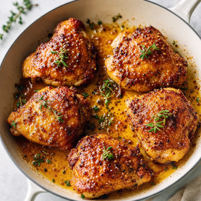 Maple Dijon Chicken Thighs