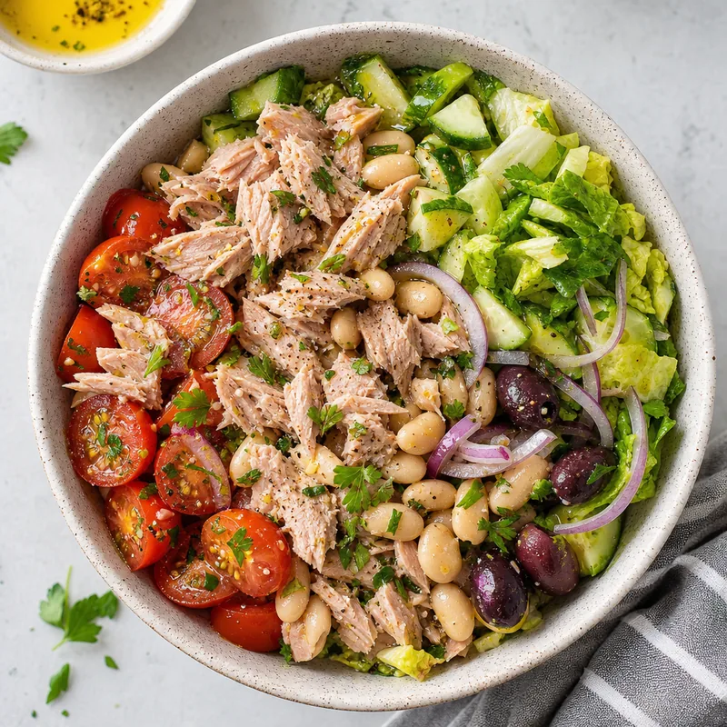 Mediterranean Tuna Salad Bowl