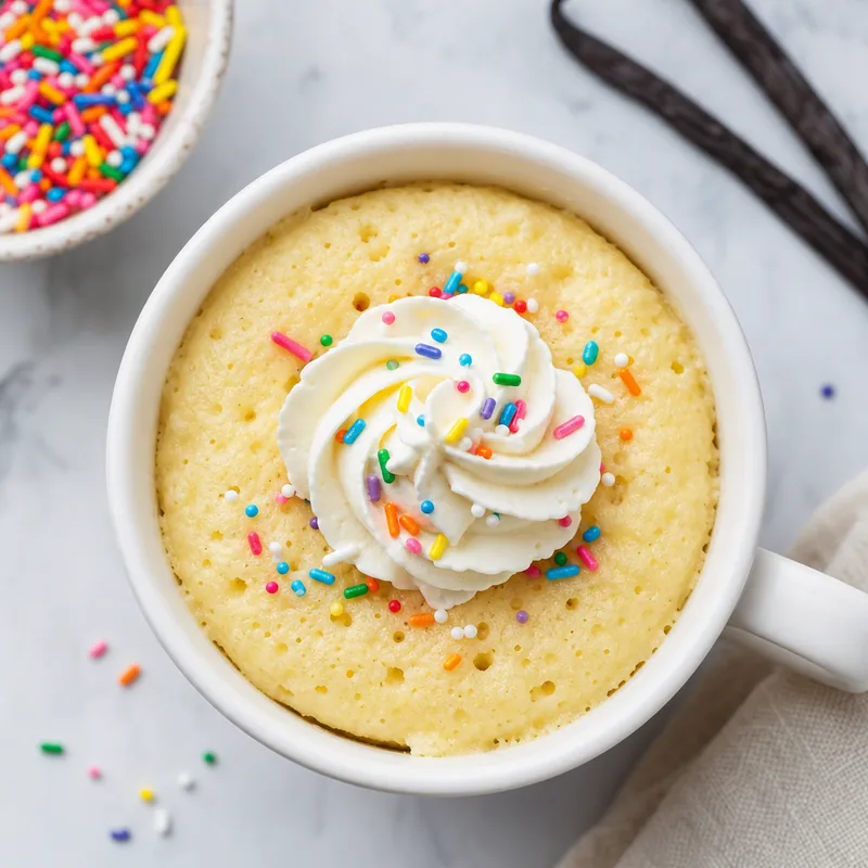 Microwave Vanilla Mug Cake