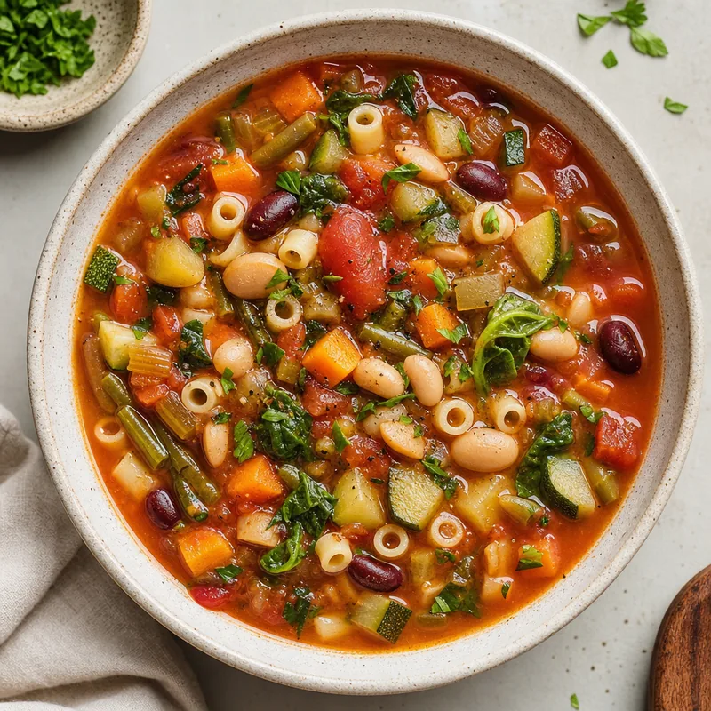 Minestrone Soup with Pasta