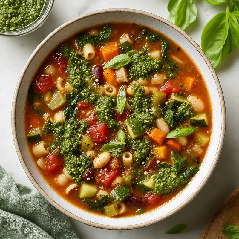 Minestrone With Pesto