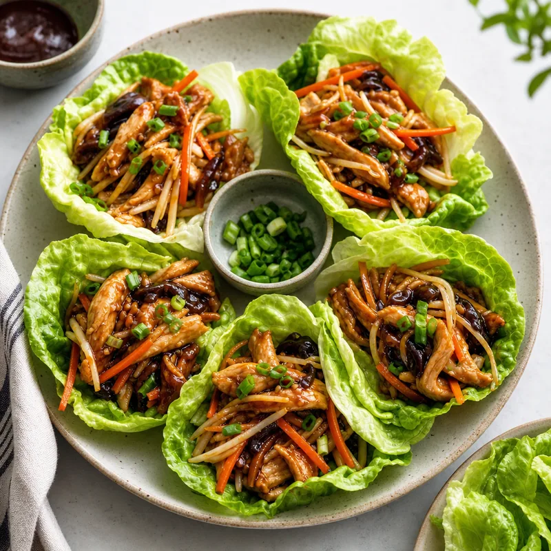 Mu Shu Chicken Lettuce Wraps