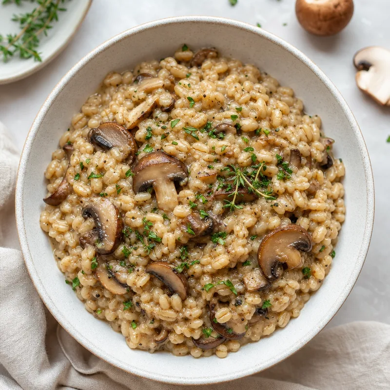 Mushroom and Barley Risotto