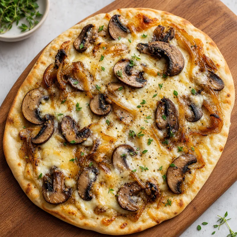 Mushroom & Cheese Flatbread