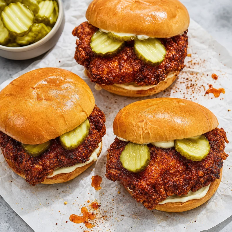 Nashville Hot Chicken Sandwiches