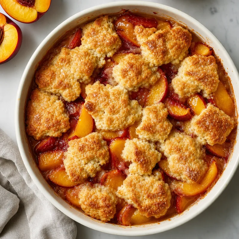 Nectarine Cobbler