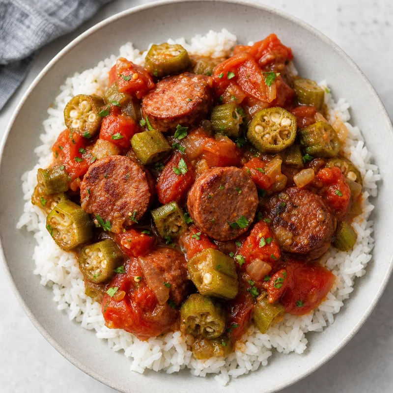 Okra and Tomato Stew