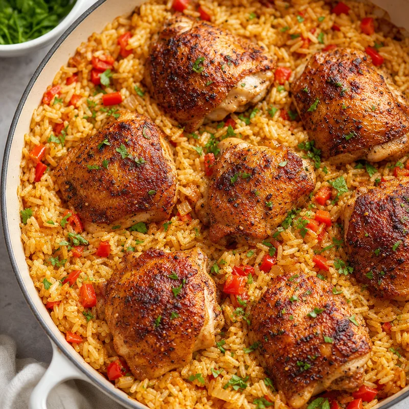 One-Pan Chicken and Rice