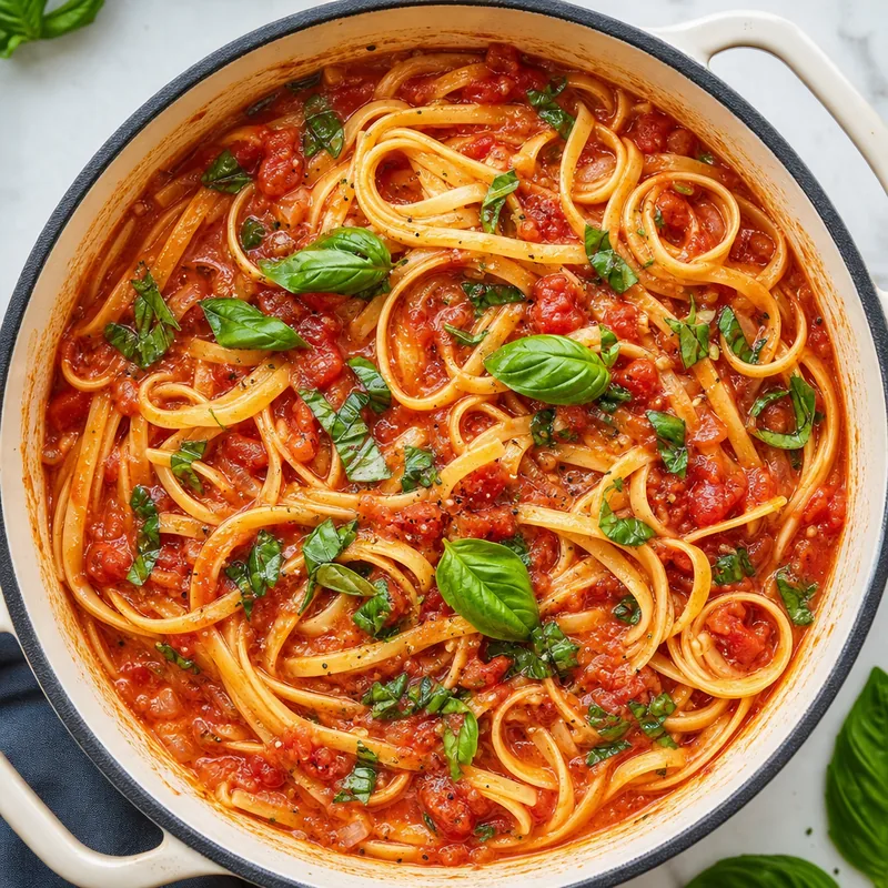 One-Pot Tomato Basil Pasta