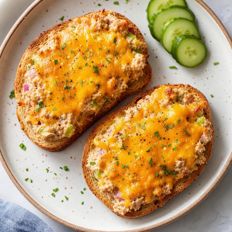 Open-Faced Tuna Melt