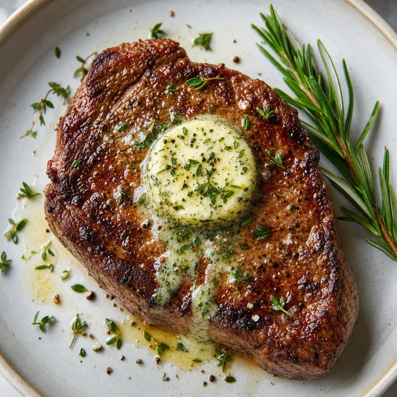 Pan-Seared Steak with Herb Butter