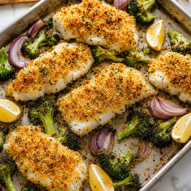 Parmesan Crusted Baked Cod