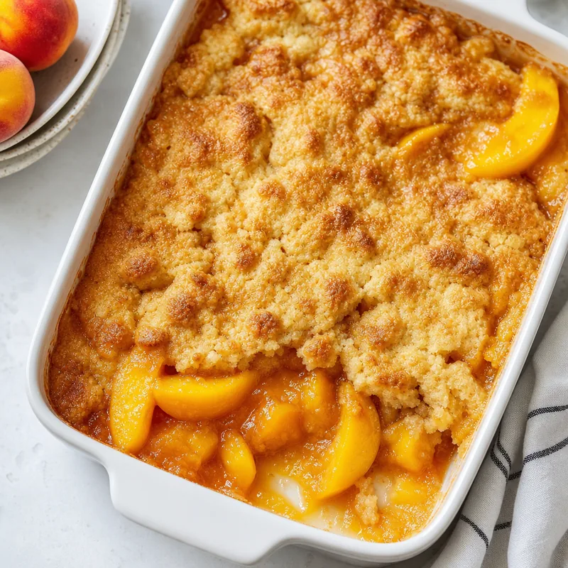 Peach Dump Cake