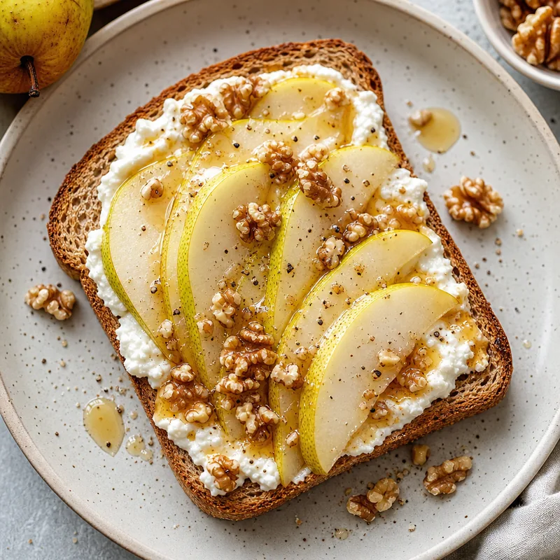 Pear Ricotta Toast